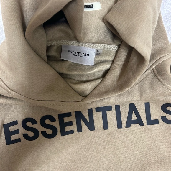 Desert Taupe Essentials FOG hoodie - Medium with tags/packaging - Picture 2 of 5